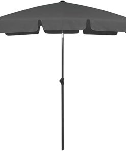 JCSD Beach Parasol with Tilting Feature and Durable Polyester Fabric