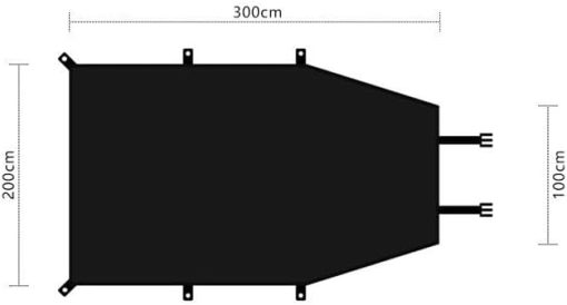 Camper Shade Awning Canopy Kits for Opel Agila Ascona Commodore 300x200cm - Image 2