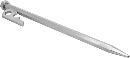 8 Pack Stainless Steel 20cm Tent Stakes Pegs for Outdoor Camping - Image 2