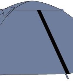 Space Blue Family Cabin Tent for 4 People Windproof and Waterproof