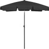Durable Beach Parasol with Adjustable Tilt, 70.9″ x 47.2″ Size