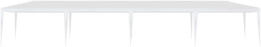 Party Tent 9.8'X39.4' Pe White 6.6'-Eave Height from The Ground - Image 2