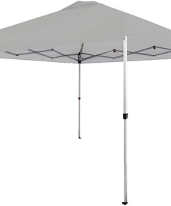 Garden Winds Custom Fit Replacement Canopy Top Cover Compatible with The Crown Shades Brand and Everbilt Brand RM100B, CS-CST1010 10′ X 10′ Pop Up – Performance RIPLOCK 350 Fabric – Slate Gray