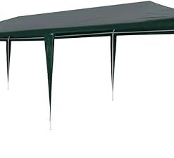 Create a Festive Atmosphere with Outdoor Party Tent, Water-Resistant Polyethylene, Rust-Resistant Steel Frame, Green, 9.8’x19.7′