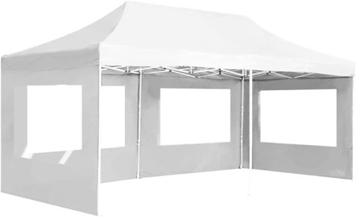 Elegant Folding Party Tent for Outdoor Gatherings, Sunshade Shelter, Easy to Install and Transport, White, 19.7'x9.8' - Image 2