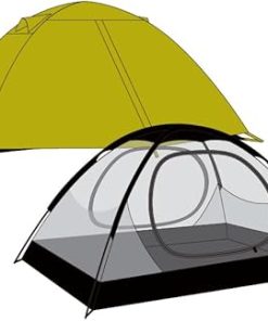 Moss Green 2 Person 3 Season Tent for Camping and Backpacking