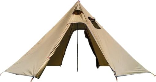 Ultralight 4 Person Tipi Tent with Fire Retardant Stove Jack 7.2FT