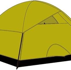 Moss Green 4-Person Waterproof Camping Tent with Easy Setup 2