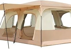 Large Family Cabin Tent for 6-8 People – Breathable Rainproof Camping 2