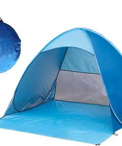 QIXING Beach Tent Sun Shelter UPF 50+ for Outdoor Travel 3-5 People