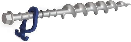 Aluminium Screw-in Tent Pegs 31cm Heavy Duty for All Soils and Tents Aluminium Screw-in Tent Pegs 31cm Heavy Duty for All Soils and Tents