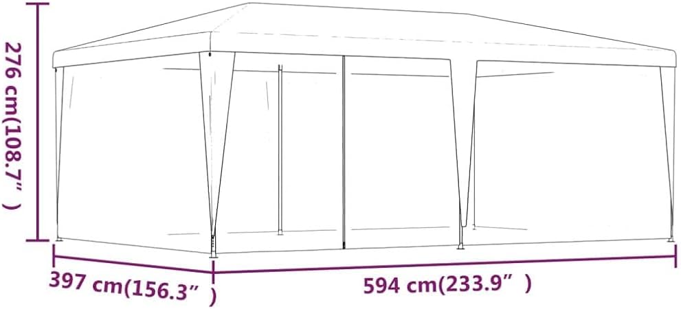 Outdoor Shelter with Mesh Sidewalls and Water-Resistant Canopy 2 Outdoor Shelter with Mesh Sidewalls and Water-Resistant Canopy - Image 2