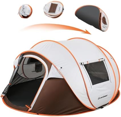 Pop-Up Camping Tent for 4-6 Persons Weatherproof Easy Setup Pop-Up Camping Tent for 4-6 Persons Weatherproof Easy Setup
