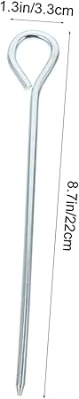 Iron Tent Stakes 20pcs Camping Ground Pegs Thick Anti-Tent Nails 2 Iron Tent Stakes 20pcs Camping Ground Pegs Thick Anti-Tent Nails - Image 2