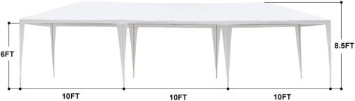 Heavy Duty 10x30 Party Tent with Removable Sidewalls for Events - Image 2