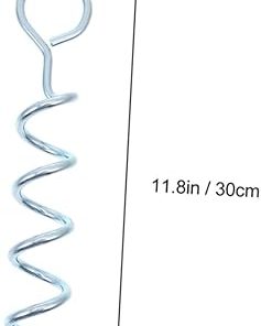 4pcs Durable Iron Spiral Tent Stakes for Easy Camping Ground Use 2