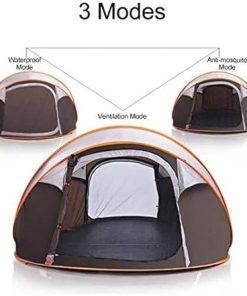 Windproof Portable Camping Tent for 2-4 People with Carry Bag 2