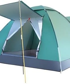 Camping Tents with Sunshades for 3-4 People Waterproof Dome Design