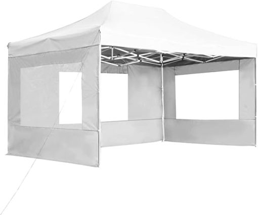 Reliable Outdoor Shelter with Professional Folding Party Tent, Heavy Duty Aluminum Frame, 14.8'x9.8', Waterproof with Walls, White - Image 2