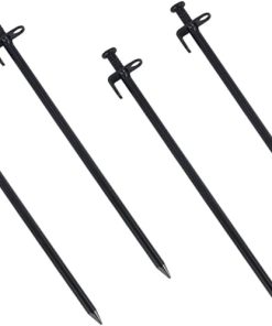 Heavy Duty Steel Tent Stakes for Camping and Garden Structures