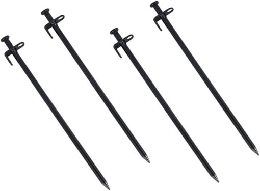 Heavy Duty Steel Tent Stakes for Camping and Garden Structures