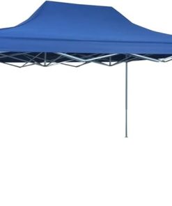 Professional Folding Party Tent 9.8’X13.1′ Steel Blue 1Ps 7.7′-Eave Height from The Ground