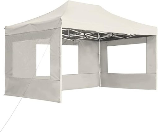 Folding Party Tent with Walls, Aluminum Frame, Waterproof Design, Outdoor Events, Cream Color, 14.8'x9.8' - Image 2