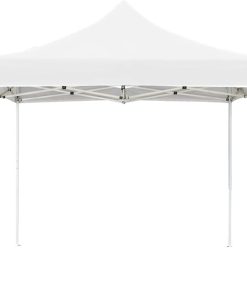 Provides Shelter for Outdoor Events with Folding Party Tent, Durable Aluminum Frame, Waterproof Design, 9.8’x9.8′, White 2