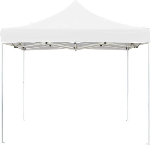 Comfortable Shade Solution with Folding Party Tent, Aluminum Frame, 9.8'x9.8' for Outdoor Events, White - Image 2