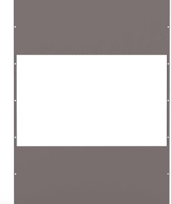 Heavy Duty Clear Panel Curtain for Outdoor Spaces Waterproof Gray