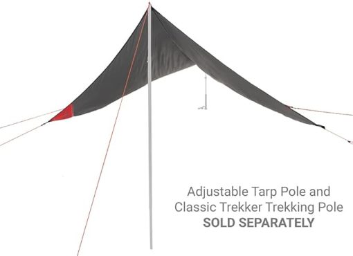 ALPS Mountaineering Ultra Light Tarp Shelter Charcoal Red - Image 2
