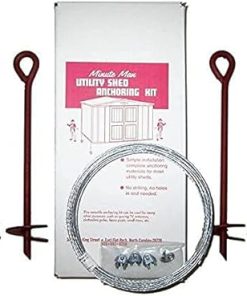 Storage Shed Minute Man Anchor Kit for Secure Storage 2