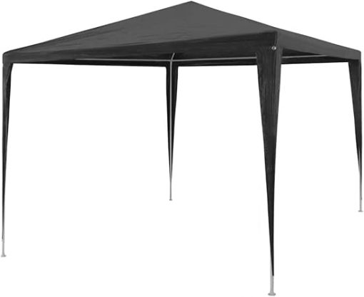 Party Tent Pe Anthracite 9.8'X9.8' 6.6'-Eave Height from The Ground