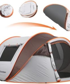 Weatherproof 4-6 Person Pop-Up Tent for Camping and Festivals