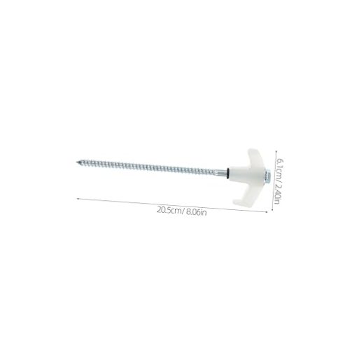 Heavy Duty Spiral Ground Screw Pegs Glow in Dark Camp Tent Stakes - Image 2