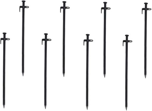 VICASKY Heavy Duty Steel Camping Tent Stakes for Outdoor Use
