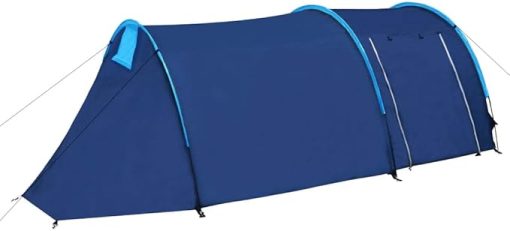 Waterproof Family Camping Tent for 4 People Easy Setup Navy Blue