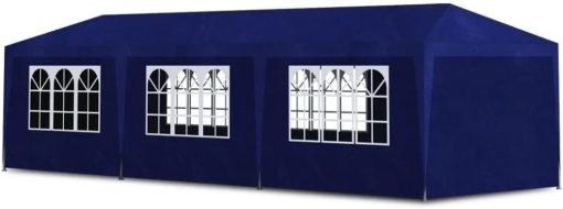 Party Tent 10'X30' Blue 78.7"-Eave Height from The Ground - Image 2