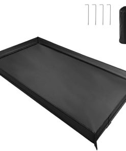 Waterproof 210D Oxford Camping Tent Footprint Ground Sheet Black 200x180cm