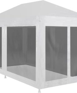 Party Tent with 6 Mesh Sidewalls 19.7′ X 9.8′