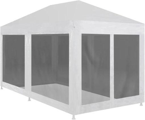 Party Tent with 6 Mesh Sidewalls 19.7' X 9.8'