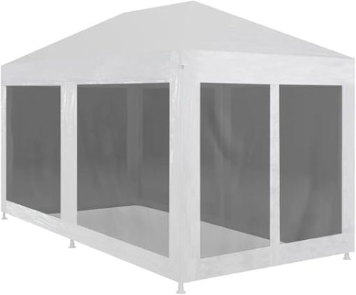 Party Tent with 6 Mesh Sidewalls 19.7' X 9.8'