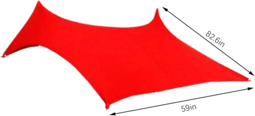 Lightweight Beach Sun Shade Canopy Tent with Support and Packing Bag - Image 2