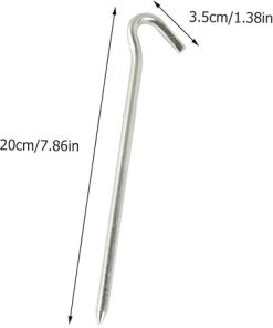 20 Pieces Iron Question Mark Tent Pegs for Camping and Outdoors 2