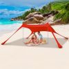 Blue Beach Tent Sun Shelter Portable UV Protection for 2-3 People 3