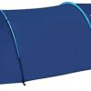 Waterproof 4-Person Camping Tent Easy Setup Navy Blue Light Blue