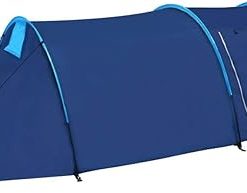 Waterproof 4 Person Camping Tent with Quick Setup and Carry Bag