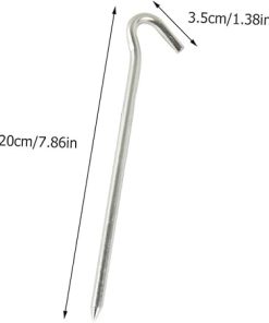 KESYOO 20pcs Iron Nail Spikes Question Mark Tent Pegs for Camping 2