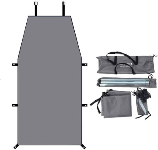 VW Golf ID.3 ID.4 Polo Beetle Bora Camping Tarpaulin Awning Grey