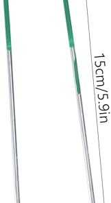 Heavy Duty Galvanized Garden Stakes 50Pcs Durable Metal Pegs 2